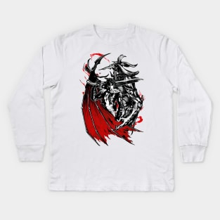 Fantasy Gunblade Hero Kids Long Sleeve T-Shirt